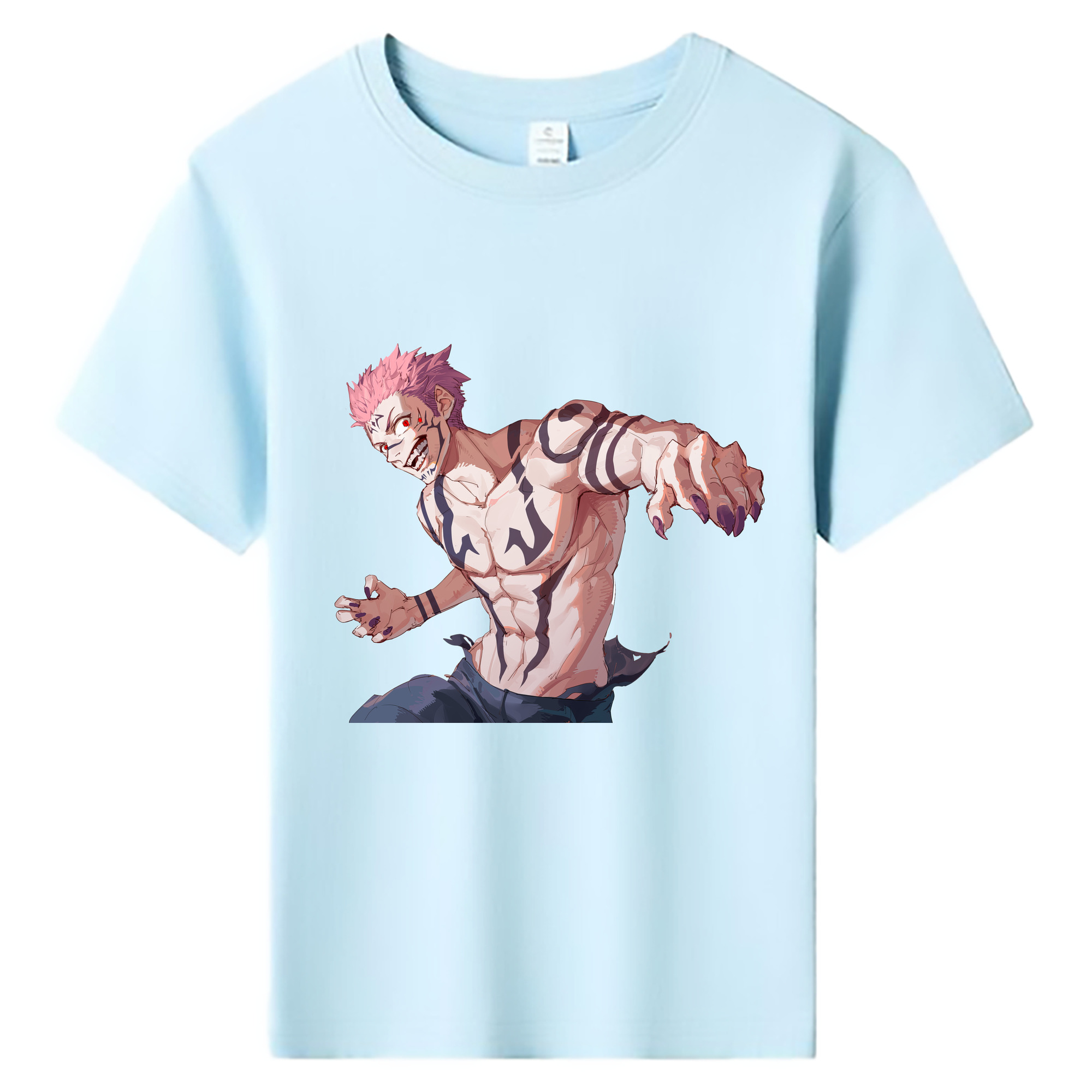 （画像用） 呪術廻戦 Jujutsu Kaisen 綿100％キッズTシャツ（フロントプリント）